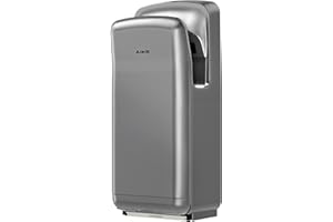 AIKE HEPA Filtered Vertical Hand Dryer Premium, 110-130V Silver Model AK2005H