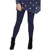 Jess Jane Women's Cotton Legging Pant, Jet Denim, Medium