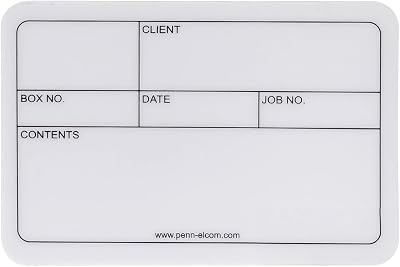 Penn Elcom D2101L Tour Labels 5 Pack Self-Adhesive Plastic 130x85mm