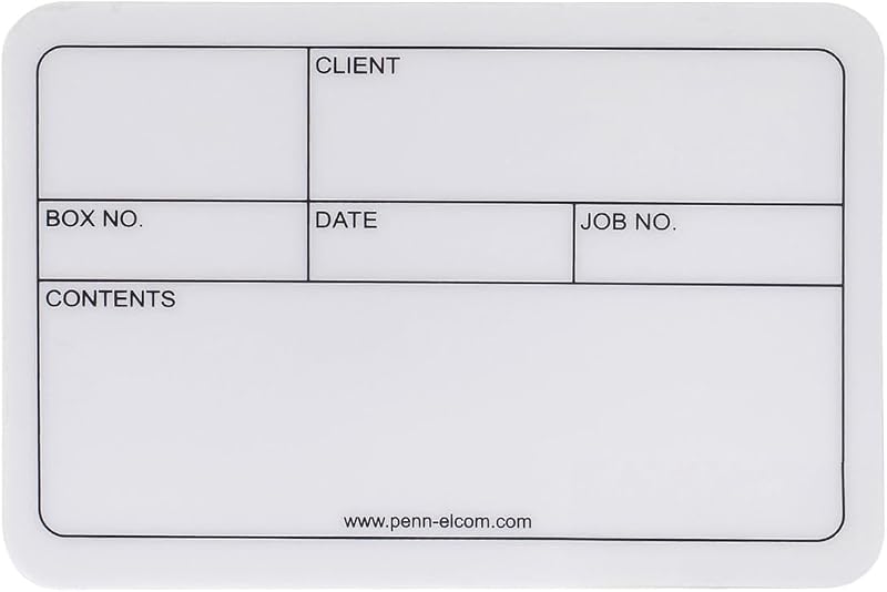 Penn Elcom D2101L Tour Labels 5 Pack Self-Adhesive Plastic 130x85mm