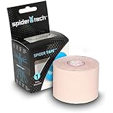 SpiderTech Gentle-Therapeutic Kinesiology Tape Roll for Hyper Sensitive and Radiated Skin 2"x16.4'50mmx5m