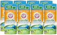 Arm & Hammer Essentials Disinfecting Wipes, Renewing Rain Scent, 40 Count, 8 