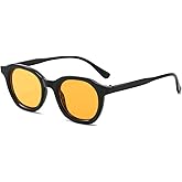 CUBWOSE Retro Round Sunglasses for Women Men Fashion Simple Circle Sunglasses UV Protection