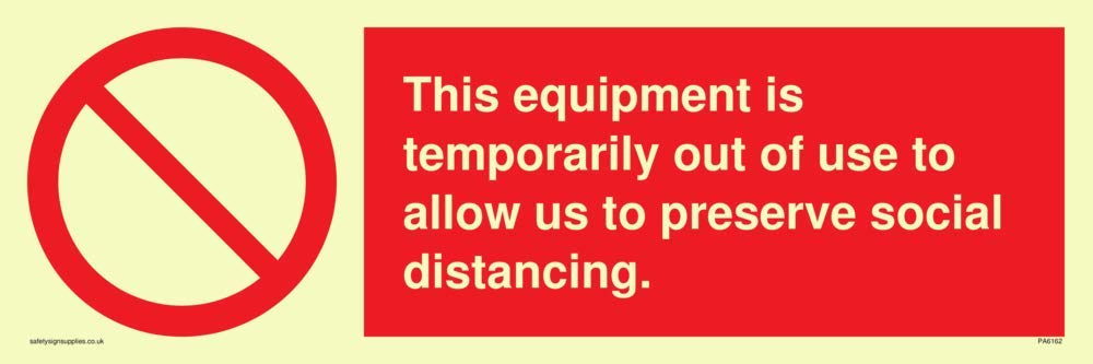 This equipment is temporarily out of use to allow us to preserve social distancing.
