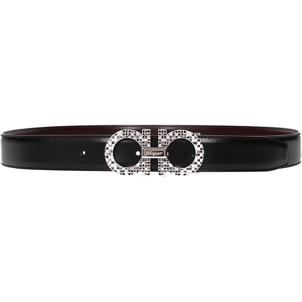 Amazon.com: Salvatore Ferragamo Black Gancini Printed