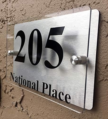 Fairview Vertical Address Sign Planter For Your House, Vertical House Nubers Plaque Outside...