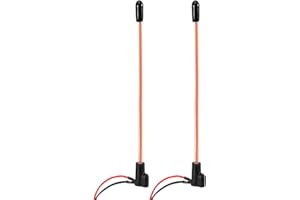 INJORA 2PCS LED Whip Light Bottom Fixed for 1/18 TRX4M 1/24 RC Crawlers Upgrade(Pinkish Purple)