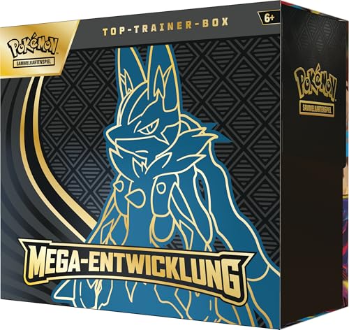 Pokémon-Sammelkartenspiel: Top-Trainer-Box Mega-Entwicklung: Lucario (1 Vollbild-Promokarte, 9 Boosterpacks & Zubehör) 3