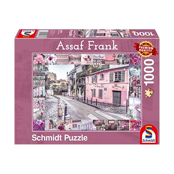 Schmidt Spiele Puzzle 59630 Assaf Frank, Romantische Reise, 1000 Teile Puzzle, bunt