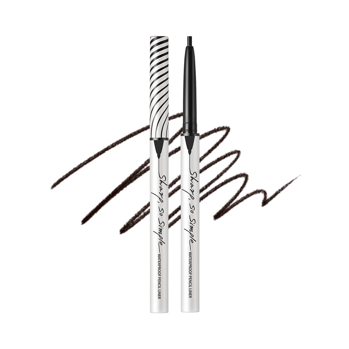 Clio Sharp So Simple 2mm Pencil Eyeliner - Soft Touch, Long Lasting, Smudge Free, Waterproof - 001 Black