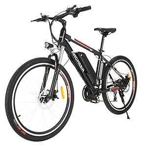 ANCHEER 2019 Upgraded Electric Mountain Bike, 250W 26” Electric Bicycle with Removable 36V 12.5 AH Lithium-Ion Battery…