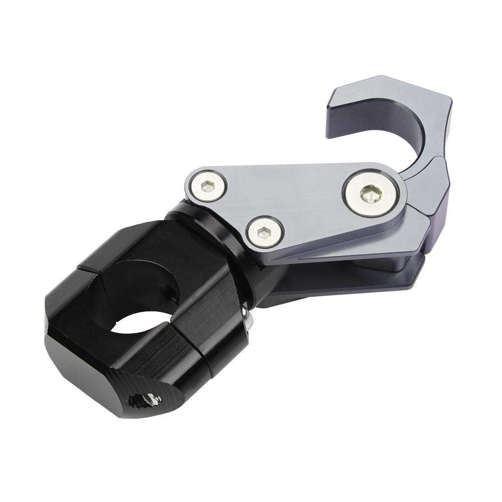 KSTE 22mm Unversal Motorcycle Handlebar Hook Compatible with Kawasaki Yamaha Suzuki （Titanium）