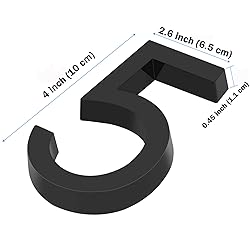 4 Inch Self Adhesive Mailbox Numbers, Door Address