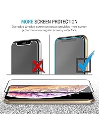 Maxboost Edge-to-Edge - Protector de pantalla para Apple iPhone Xs Max (6,5" 6,5") (3 unidades) [Touch Accurate] con marco completo de cristal templado protector de pantalla compatible con iPhone Xs Max 2018   Pack de 3