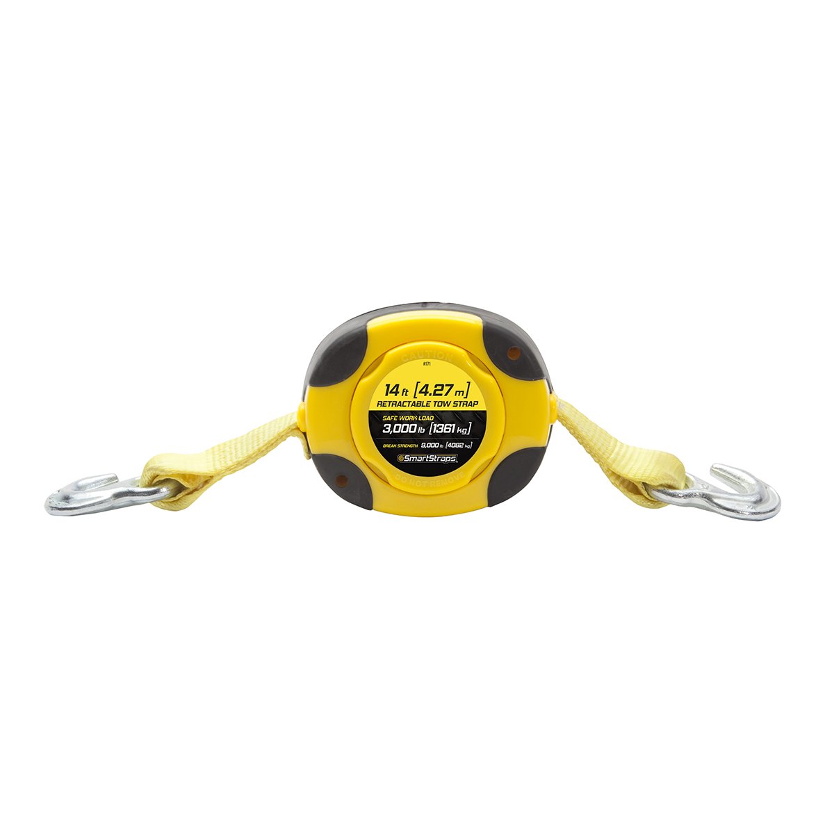 SmartStraps 171 14' 9,000 lbs Capacity Retractable Tow Strap, Towing