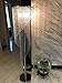 Surpars House Raindrop Crystal Floor Lamp Chrome Finish