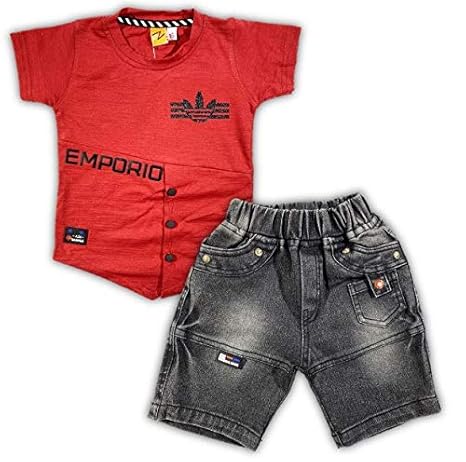 burgundy denim shorts