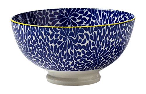 Torre & Tagus 910548U Kiri Porcelain 4.5 inch Small Bowl - Blue Iris