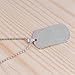 Myhouse“to My Son”Silver Color Pendant Stamped Necklace Military Chain for Boys Pets Adults
