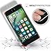JACNITAD iPhone 7 Plus Screen Protector, iPhone 7 Plus Tempered Glass Full Coverage High Definition Ultra Clear Film Anti-Bubble 3D PET [Soft Edge Hybrid] for iPhone 7 Plus (Black) (2 Pack)
