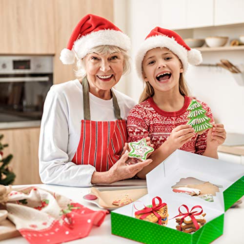 Wrap N Roll Christmas Cookie Gift Boxes With Clear Window and Lids