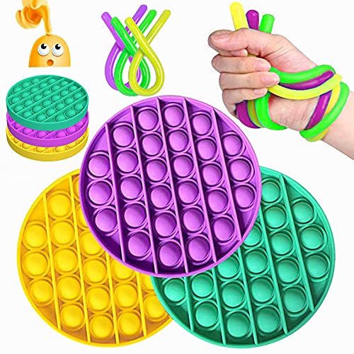 Pop Fidget Toys 3 Pack Bubble Sensory Fidget Toy with 3 Stretchy