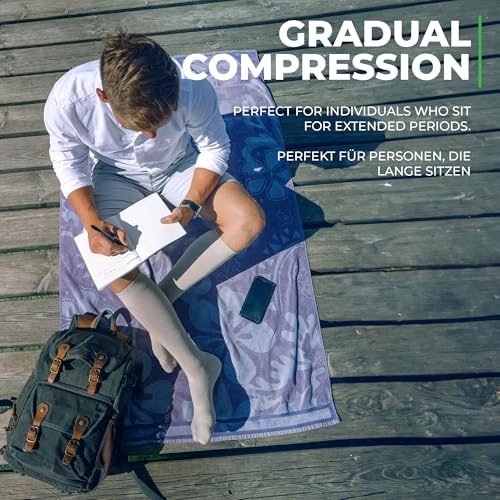 Medical Compression Socks for Men and Women 60% Organic Cotton