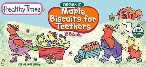Healthy Times Organic Maple Biscuits for Teethers, 6 Ounce