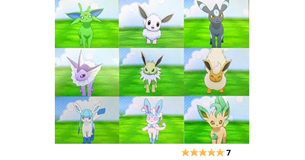 Amazon Com All 9 Shiny Eeveelutions For Pokemon Omega Ruby Alpha Sapphire Xy Video Games