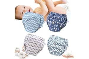 evitai Mezely Potty Training Pants - Potty Training Underwear, Upairy Training Underwear for Girls & Boys (4PCS-B,Large)