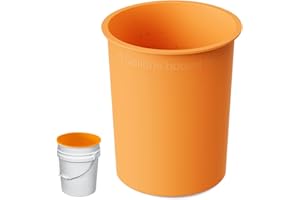 BUCKET LINER - 5 Gallon Bucket Liner Reusable Bucket Saver for Concrete Mix Thinset Paint, Silicone Bucket Liner with Graduat