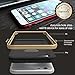 iPhone 6s Case,iPhone 6 Case,ROCK [Royce Series] - Dual Layer Ultra Thin Slim Case Cover for iPhone 6s/iPhone 6 4.7 inch - (Black + Champagne Gold)