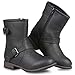 Twisted Women's AMIRA Short Buckle Strap Riding Boot - AMIRA68 BLACK, Size 9