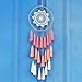 Artilady Macrame Dream Catchers for Bedroom - Tassel Wall Hanging Handmade Dreamcatchers Home Decor with Tassel Feather Ornament Craft Blessing Gift (Pink)