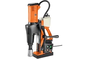 JANCY Fein JME USA 202 M Magnetic Base Drill with Integrated Coolant Tank for Heavy-Duty Metal Drilling - 1,280W, 2" HSS Cutter Max. Diameter, 2" Cutter Drilling Depth - 72706961090.