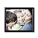 Adeco 8x10 Black Wood Decorative Picture Frame - Wall hanging or Table Top Desktop Display - Made to Display 8x10 Photo