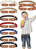 9 Pieces Buckle-free Kids Belts Adjustable Elastic Belts Stretch Waistbelt for Boys and Girls