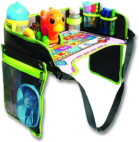 Car Seat Tray Activity Tray for Kids - They’ll be Happy Travelers with Our Travel Organizer Tray - Easy to Clean, Waterproof, Cup Holder, Sturdy Enough for Coloring by Cool Kids