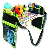 Car Seat Tray Activity Tray for Kids - They’ll be Happy Travelers with Our Travel Organizer Tray - Easy to Clean, Waterproof, Cup Holder, Sturdy Enough for Coloring by Cool Kids