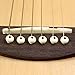 6PCS Acoustic Guitar ABS Plastic Bridge Pins, Ivory With Black Dot