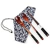 Wooden-Spoon-Fork-Chopsticks-Set-Handmade-Japanese-Style-Utensils-Elegant-Tableware-Set-for-Camping-Picnic-Office-or-Home-Black Wooden Spoon Fork Chopsticks Set Handmade Japanese Style Utensils Elegant Tableware Set for Camping, Picnic, Office or…