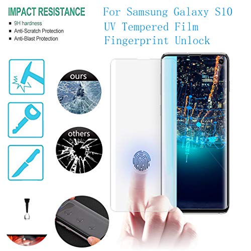 Bokoo Full Coverage UV Tempered Glass Screen Protector for Samsung Galaxy S10 6.1 inch