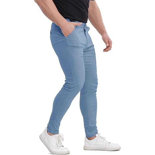 ALLELMS Mens Chinos Slim Fit Stretch Flat-Front Skinny Dress Pants Navy Blue Pants for Men 28 at Amazon Men's Clothing store ALLELMS Mens Chinos Slim Fit Stretch Flat-Front Skinny Dress Pants Navy Blue Pants for Men 28 at Amazon Men's Clothing store