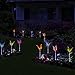 Solarmks Garden Solar Lights Outdoor Decorative ,with a Purple LED Light Stakes Multi-color Changing Fiber Optic Butterfly Garden Lights ,Pack of 3