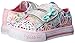 Skechers Kids Twinkle Toes Shuffles Sweet Steps Light-Up Sneaker,Pink/Multi,10 M US Toddler