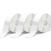 MIARALA White D30 Label Tape 12mm×40mm(0.47"x1.57"), D30 Label Maker Tape Self-Adhesive Label Tape for D30 Printer, 3 Rolls