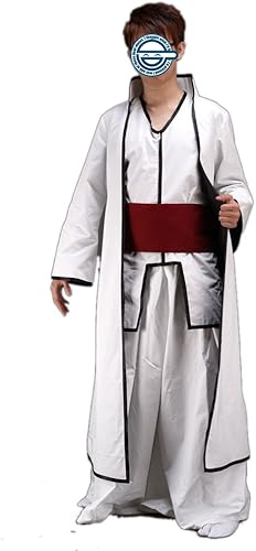 Amazon Bleach風 ブリーチ 藍染 惣右介 あいぜん そうすけ コスプレ 衣装 護廷十三隊五番隊隊長 死覇装 2代 コスチューム 変装 全セット Cosplay 男性 Ss Llサイズ アニメ専線 コスプレ 仮装 通販