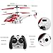 Ancesfun Mini RC Helicopter, Remote Control Helicopter with Gyro and LED Lights for Kids and Adults, 3.5 Channel, Cool Helicopter Toy Indoor & Outdoor for Plane Fans, Red
