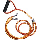 EZ 2 Walk Dual Dog Leash for Small and Medium Sized Dogs with Soft Handle | Walking and Training Leash for Two Dogs | No Tangle