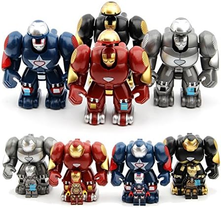 A set of 4 - Avenger alliance steel man MK machine armor assembly toy